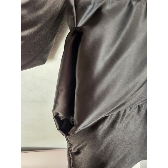 Ralph Lauren Black Label Puffer Jacket Sz 14 Womens Front Zip Pillow Neck - Picture 8 of 15